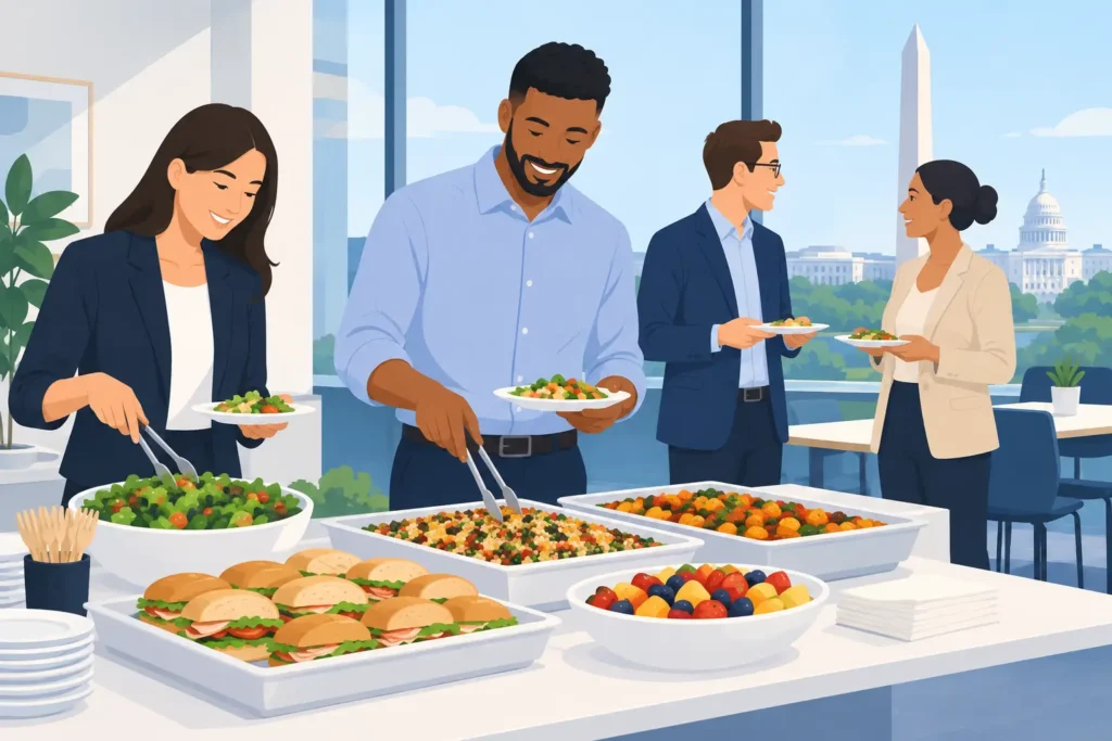 Office Lunch Catering Example for DC Teams